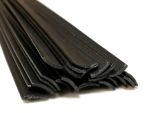 Plastique baguettes de soudure PA GF 8x1mm Plat Noir 25 Barres